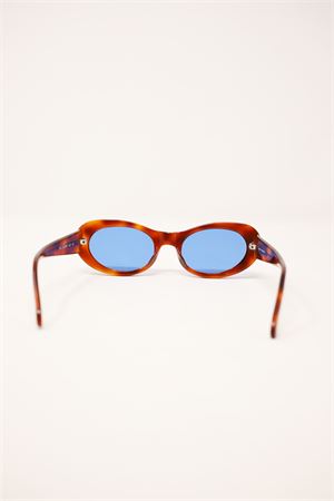 vintage tortoiseshell sunglasses with blue lens Capri People | TRAGARA2TARTABLU